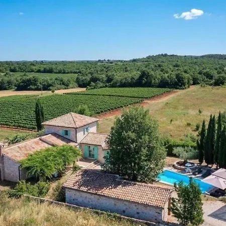 Le Chateau Near Porec For 12 People With Private Heated Pool - Pet Friendly Villa Zikovici
